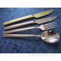 Rose Gold Plated Stainless Steel Tableware Restaurant Cutlery